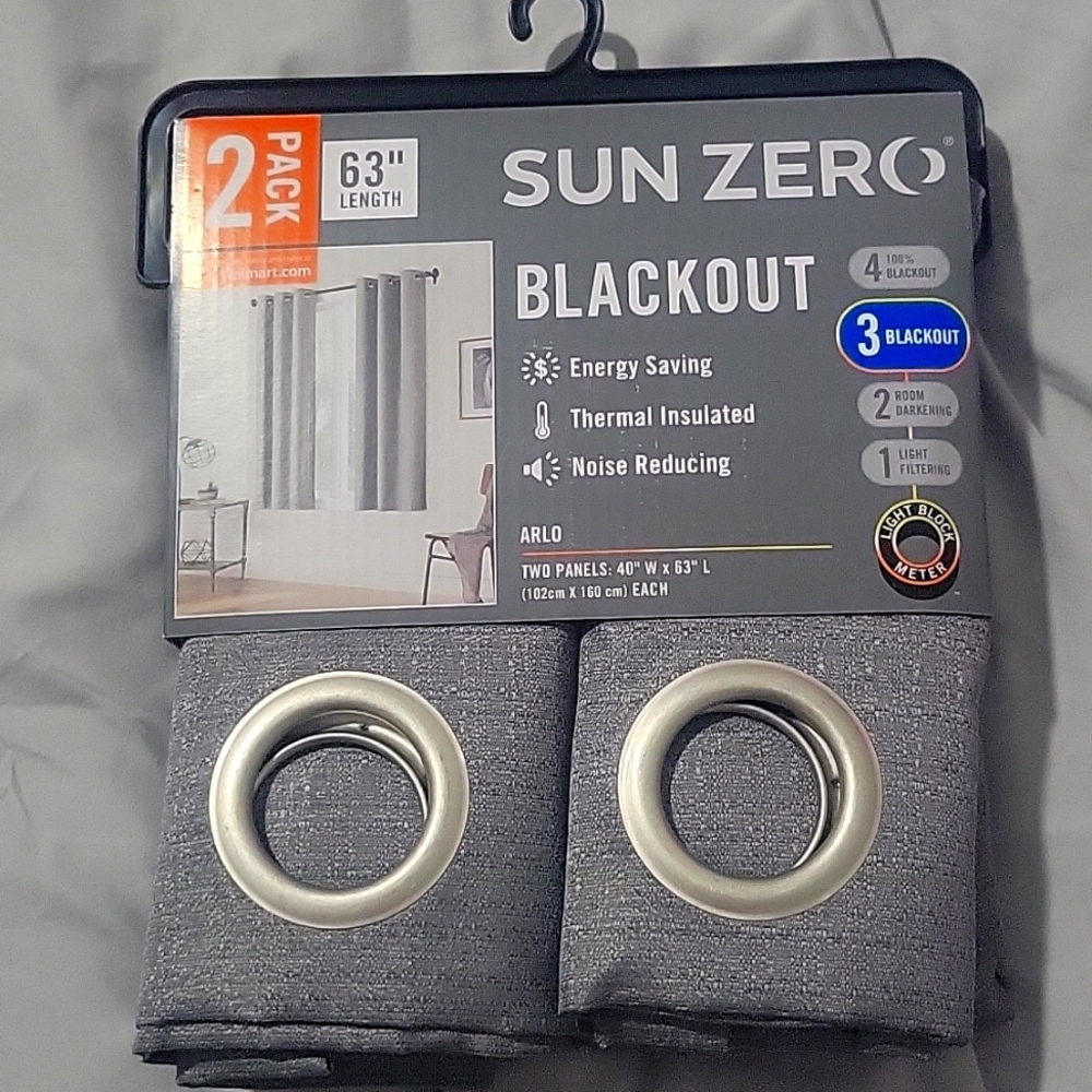 2 pack sun zero blackout curtains